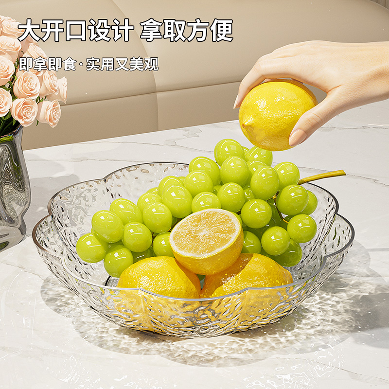 新款轻奢水果盘客厅家用茶几零食摆放盘2024高颜值前台高档糖果盘