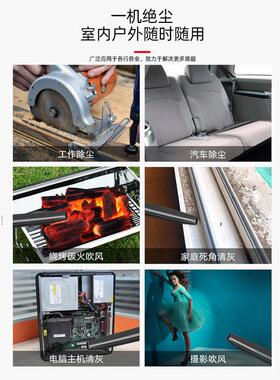 大功率工业强力无线锂电除尘器家用树叶吹吸机粉碎机吹风除尘吹灰