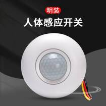 Tuanda suction-top-type human infrared induction switch 220V-floor clear-mounted LED light intelligent time-lapse switch