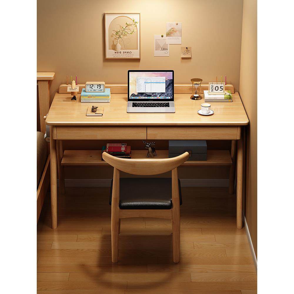 实木书桌中小学生家用学习桌初中生简易桌子工作台卧室办公电脑桌,淘宝优惠券,粉丝福利购,淘宝优惠卷
