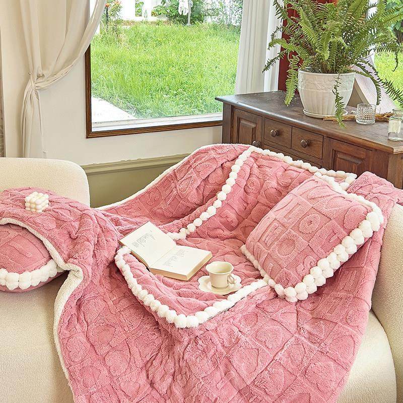 车内午睡枕头毯子二合一2025新款加厚珊瑚绒办公室抱枕被二合一,淘宝优惠券,粉丝福利购,淘宝优惠卷