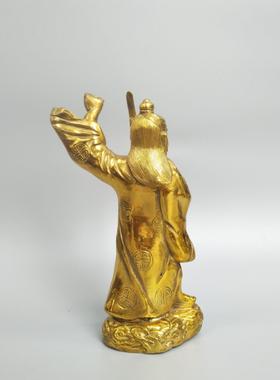 铜张道陵张道长张天师在此铜像摆件风水工艺品家居供奉站像小号