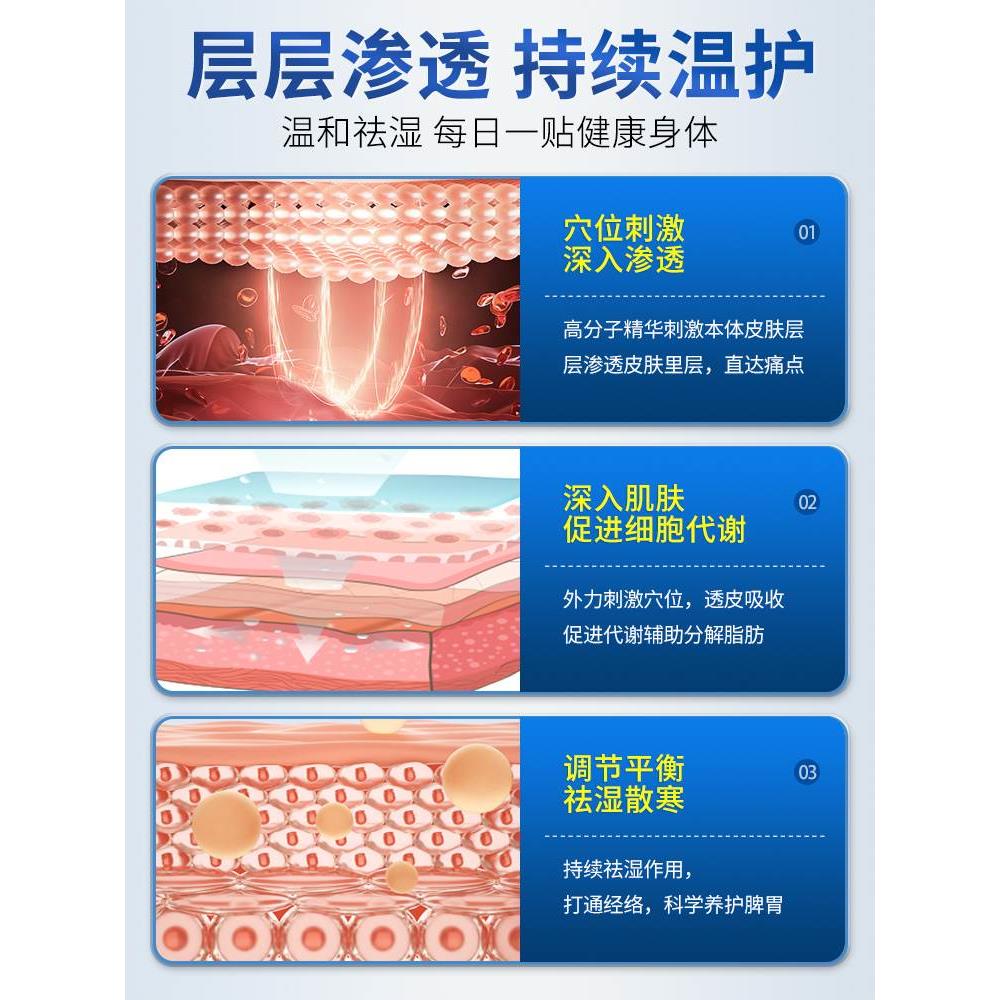 国药健康砭贴祛湿穴位贴去湿气排毒排体内湿寒祛寒除清湿贴QQ5 - 图2