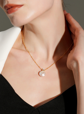 Idokawa巴洛克淡水珍珠项链