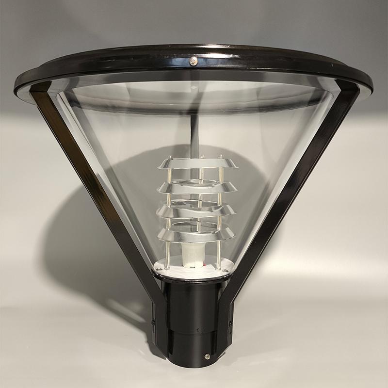 庭院六角灯头小区路灯头防水玻璃灯罩市政户外接电高杆灯院墙柱灯 - 图0