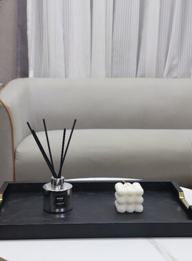 现代简约长方形首饰收纳托盘摆A件客厅卧室玄关酒店软装家居装饰