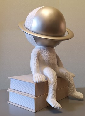 现代简约太空人摆件玄关电视柜家居客厅J酒店简约酒柜北欧桌面摆