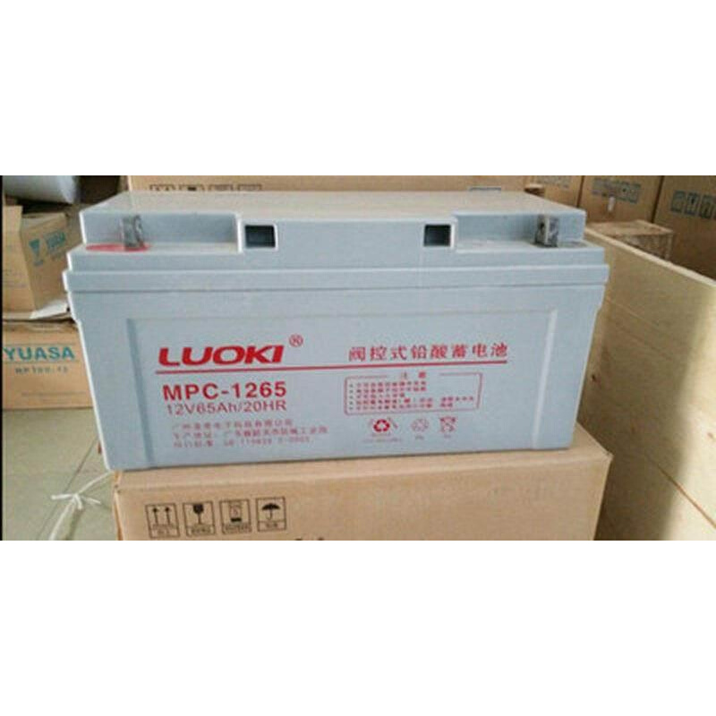 LUOKI洛奇蓄电池MPC65-12铅酸12V65AH/20HR直流屏UPS电源用电瓶-图1