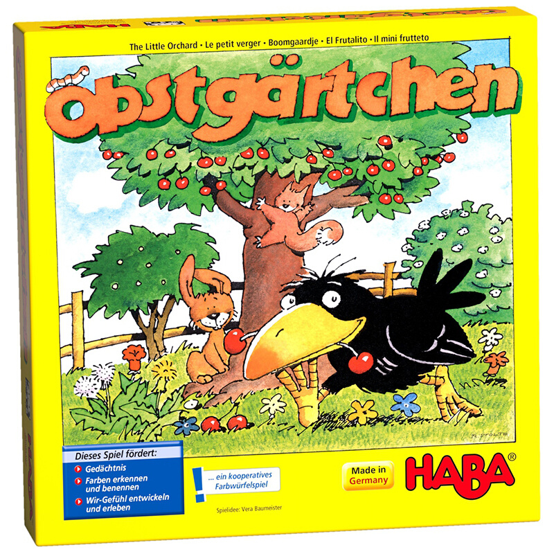 的我小果园德国HABA进口幼儿玩具3岁思维训练游戏3147乌鸦吃果果