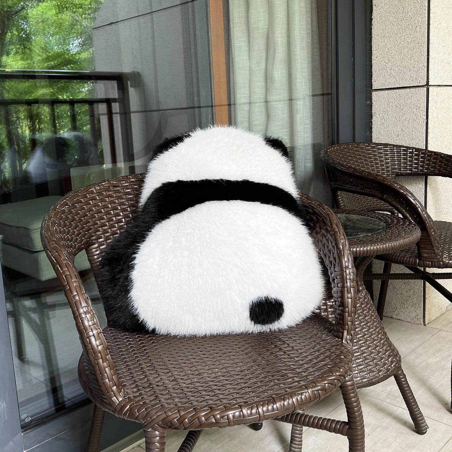 熊猫抱枕萌兰和花花腰靠垫可爱沙发女生毛绒玩偶客厅装饰生日礼物,淘宝优惠券,粉丝福利购,淘宝优惠卷