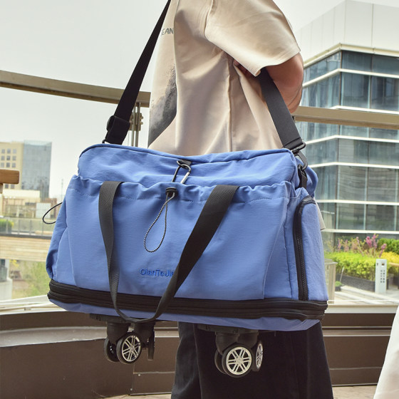 Large capacity detachable spinner travel bag luggage bag