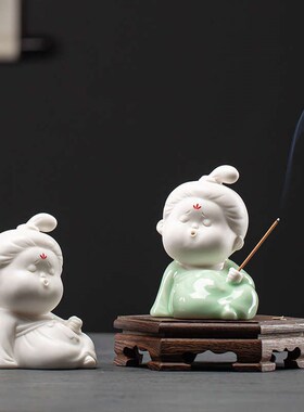 久造陶瓷中国风创意小宫娥唐仕女陶瓷摆件家居客厅V书房古典小饰