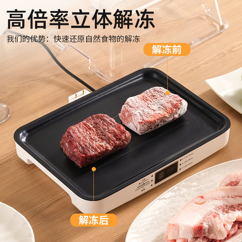 全自动厨房解冻神器家用快速解冻肉解冻恒温解冻导热板保鲜解冻盘