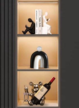 德国新款办公室酒柜装饰摆件轻奢高档客厅电视柜玄关样板间装饰品