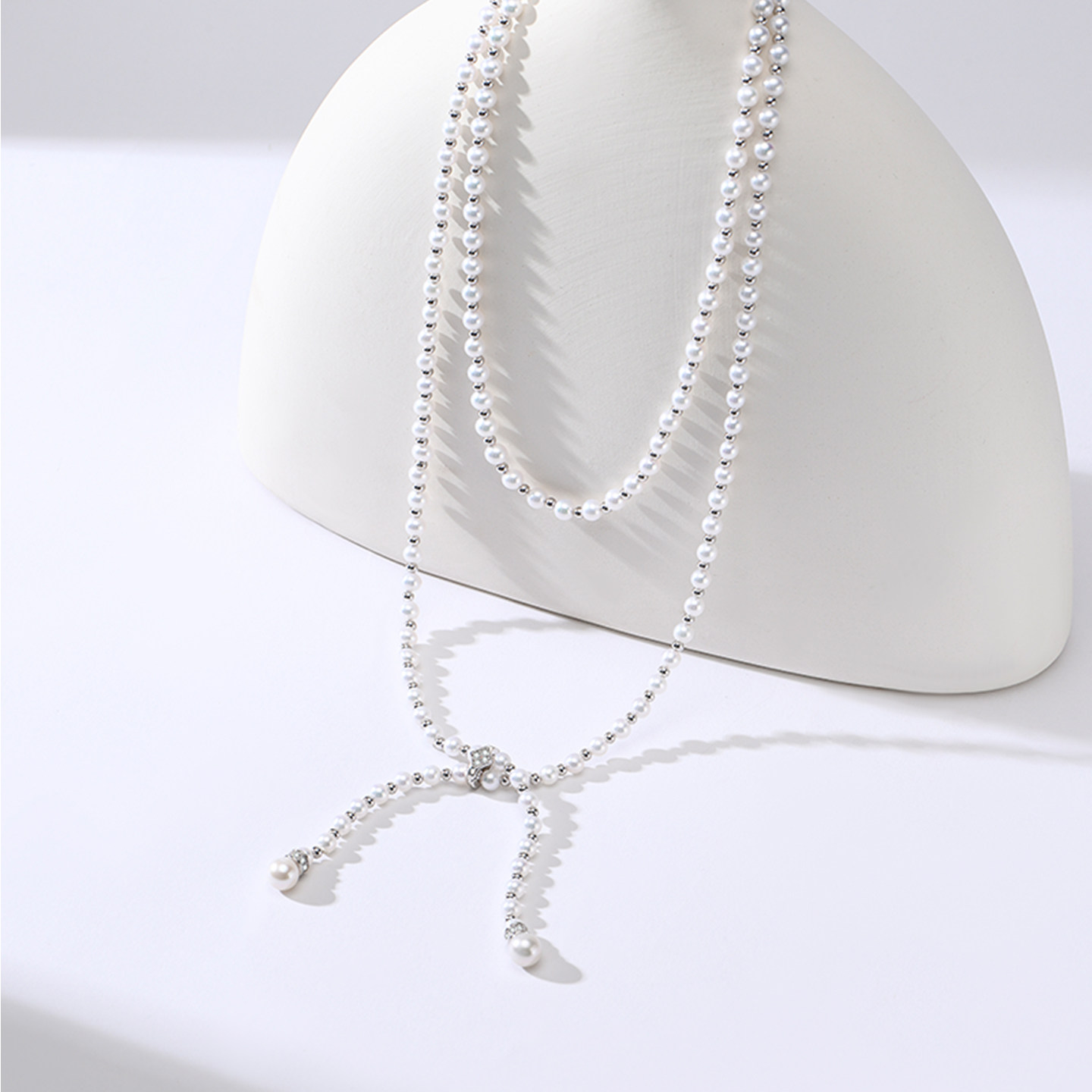 老凤祥官方淡水珍珠满串项链正品冬季毛衣链颈链女轻奢新年礼物,淘宝优惠券,粉丝福利购,淘宝优惠卷