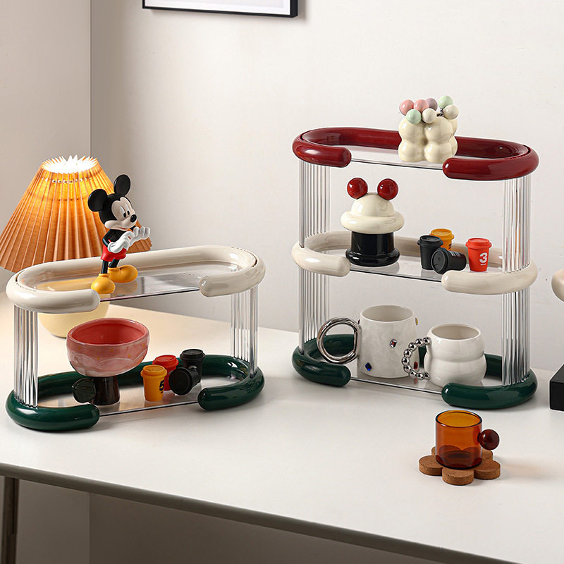 摩卡壶置物架 轻奢水杯茶水间放杯子整理架桌面双层马克杯收纳架,淘宝优惠券,粉丝福利购,淘宝优惠卷