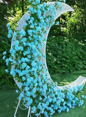 户外网红打卡拍照玻璃钢云朵秋千座椅雕塑大提琴爱心装饰摆件