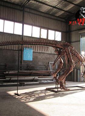 博物馆恐龙古生物化石扶绥龙禽龙骨架骨骼大型逼真玻璃钢模型标本