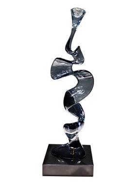 别墅家居客厅玄关入户酒柜格子透明树脂抽象摆件雕塑装饰乔迁送礼