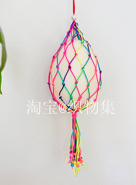 鸵鸟蛋网成品蛋套笼立夏端午节鸵鸟大号护蛋网斗蛋网兜成品现货