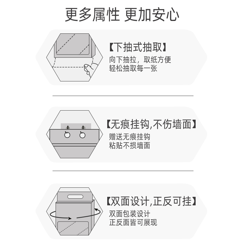 8大提1500张抽纸悬挂式卫生纸抽纸整箱大包装家用实惠装擦手厕纸-图2