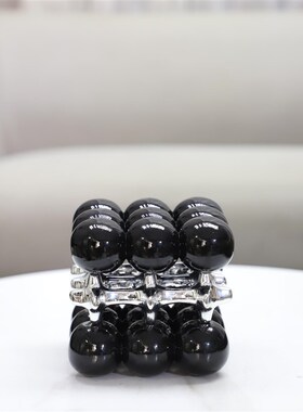 北欧创意几何立方体珠点圆球艺术摆E件玄关书房酒店软装家居装饰