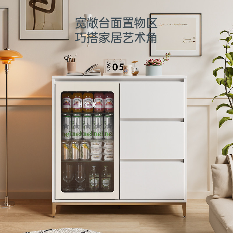 HCK哈士奇嵌入式红酒冰吧台冷藏柜小型家用商用客厅茶叶饮料冰箱
