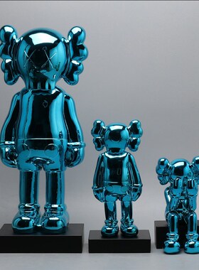 轻奢摆件北欧现代家居雕塑室内桌面电镀工艺品摆设T样板间软装饰