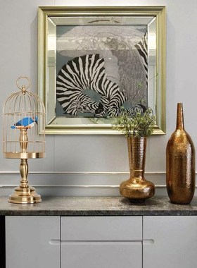 北欧鸟笼摆件创意j烛台客厅玄关样板房玄关酒店酒柜乔迁装饰品摆