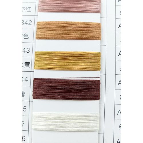 43支双股高高品质双曲纱线曲珠春夏冰丝G71%聚酯纤维29%尼龙捻色 - 图3