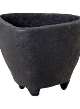 新中式现代侘寂风黑色艺术装饰摆件样板间售O楼处酒店客厅桌面摆