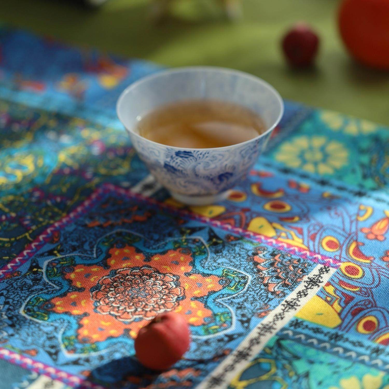 引之棉麻加厚印花茶席布艺桌旗吸水茶布茶杯垫禅意中式覆古民族风,淘宝优惠券,粉丝福利购,淘宝优惠卷