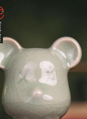 泥空石器暴力熊装饰品客厅桌面电视柜酒柜家装装饰品乔迁礼物