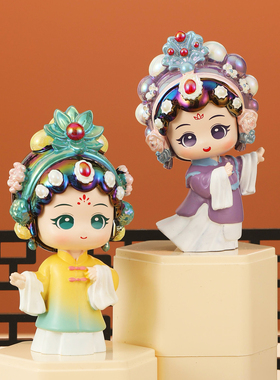 川剧人物文创盲盒戏曲花旦小摆件