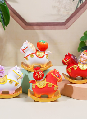 洛阳文创纪念品唐三彩马摆件盲盒