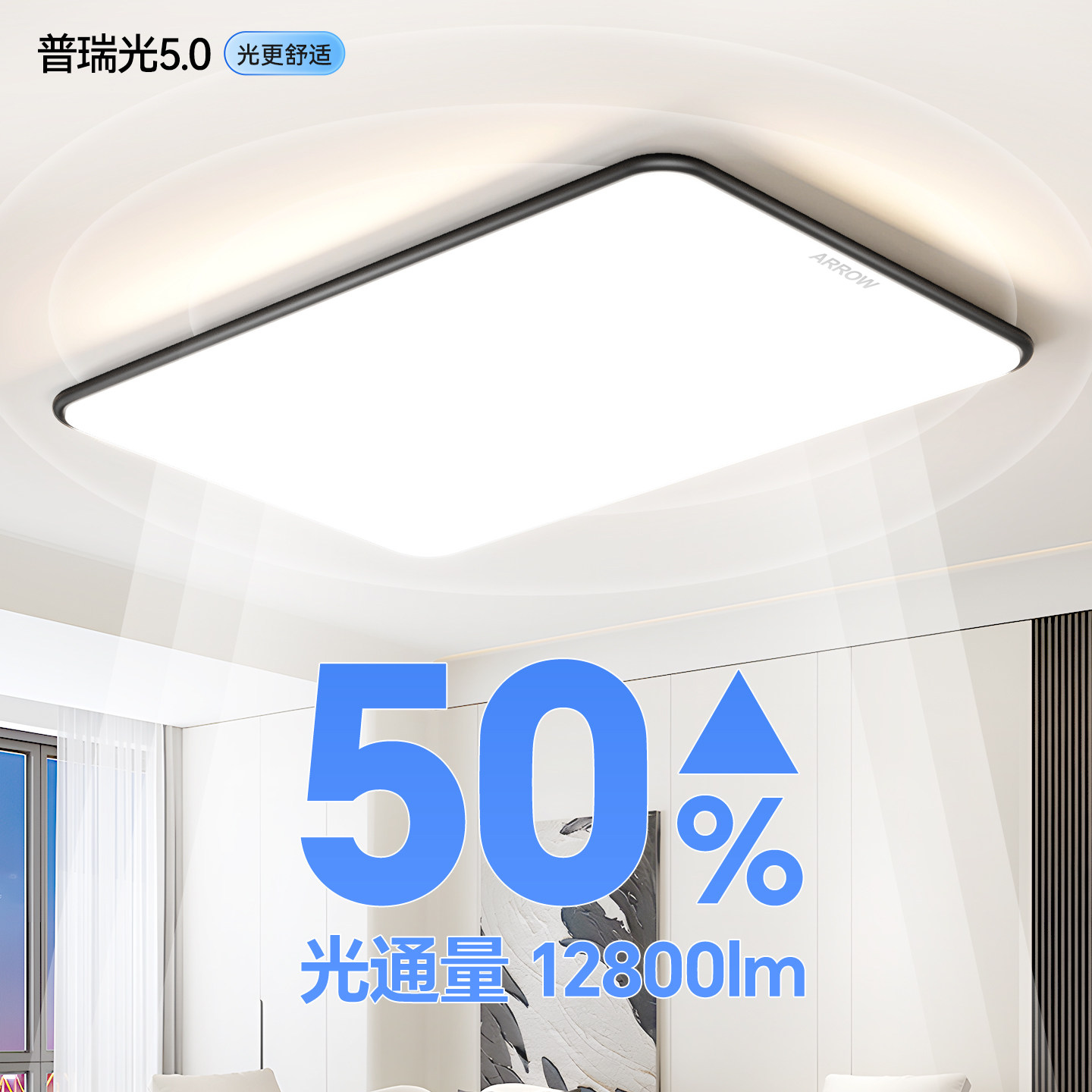 箭牌客厅主灯LED吸顶现代简约大气智能广东中山灯具组合全屋套餐 - 图1