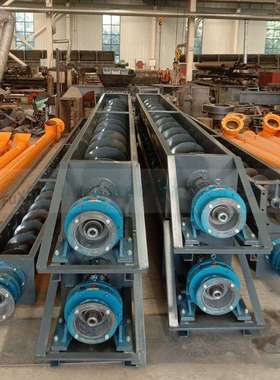 U型螺旋输送机绞龙上料机矿用煤粉砂石蛟龙双轴管式输送设备