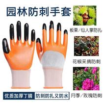 Anti-stab anti-prick garden protective gloves thickened abrasion-resistant pruner Cacti Moon Season Rose Add
