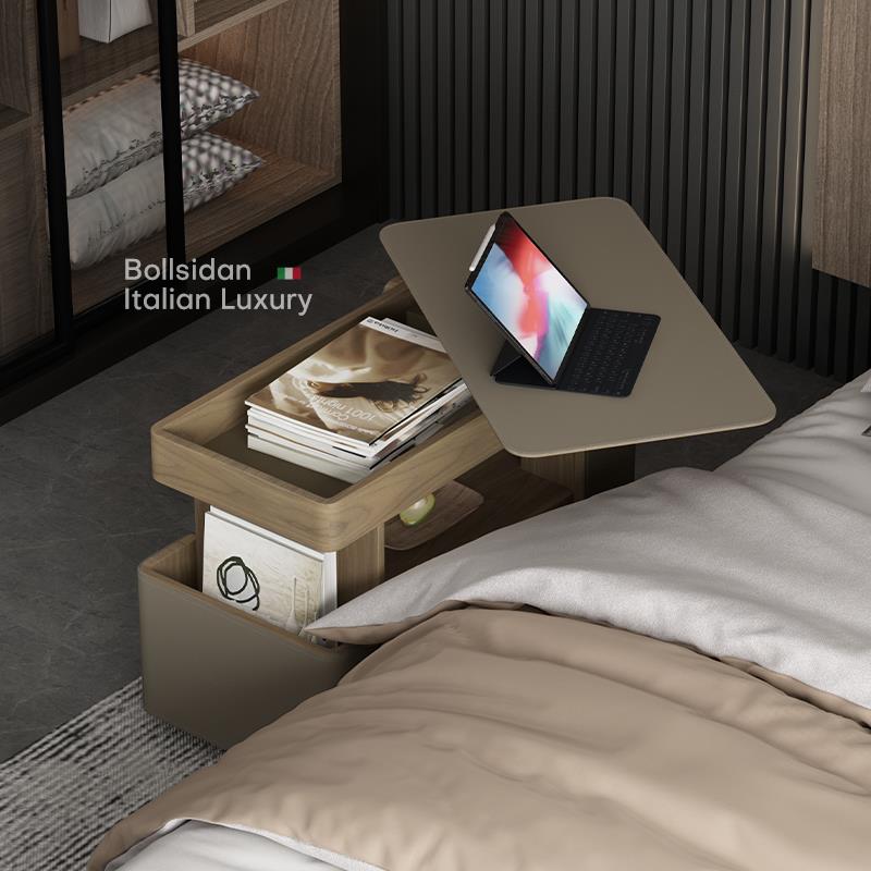 意式升降小茶几可移动小推车客厅沙发侧边柜巴士边几阳台茶桌茶台 - 图1