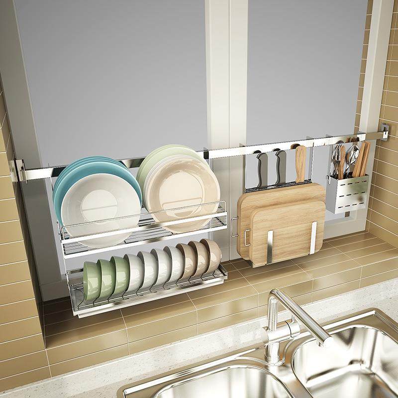 304不锈钢免打孔厨房碗架碗碟盘子沥水架窗户置物架多功能收纳架,淘宝优惠券,粉丝福利购,淘宝优惠卷