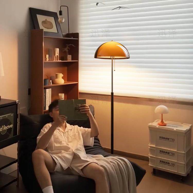多巴胺中古落地灯客厅沙发旁边感氛围灯法式复古卧室立式台灯,淘宝优惠券,粉丝福利购,淘宝优惠卷