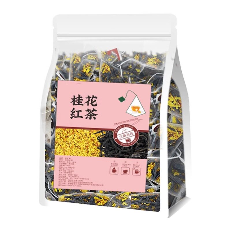 桂花红茶正宗2024新茶小种茶叶正山小种浓香型红茶级独立三角包