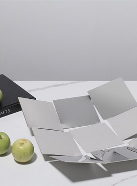 现代轻奢酒店极简果盆果盘创意艺术软装饰品样板房间Y售楼处摆件