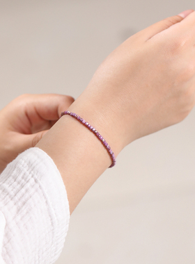 极速紫云母手串紫水晶手链女转运B珠招财桃花运520情人节礼物送女