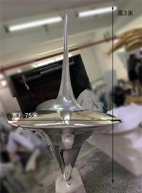 不锈钢圆球陀螺仪雕塑定制酒店大堂售楼部金属艺术工艺品摆件落地