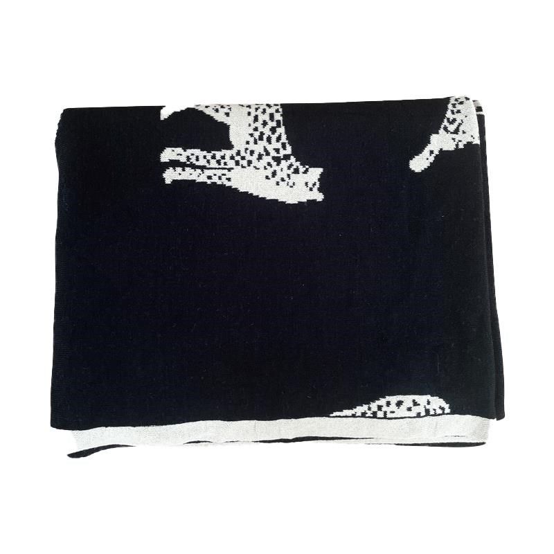 北欧毛毯针织毯复古客厅沙发毯办公I室午休毯子午睡毯黑色盖毯,淘宝优惠券,粉丝福利购,淘宝优惠卷