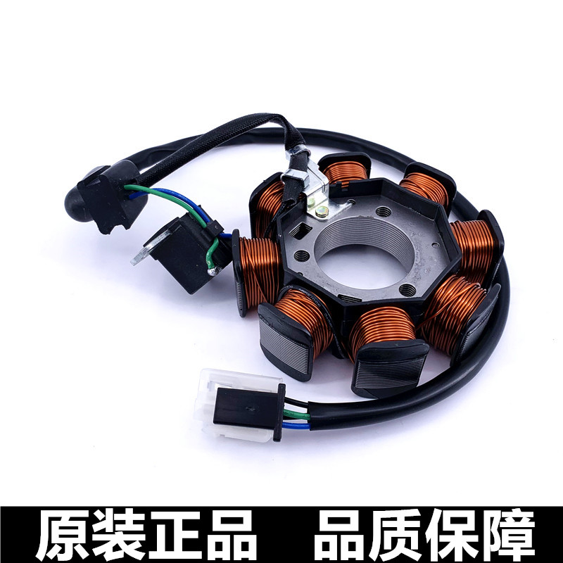 适用铃木睿彩QS125T-4B/4C瑞梦QS125T-5OA线圈磁电机定子点火线圈 - 图0