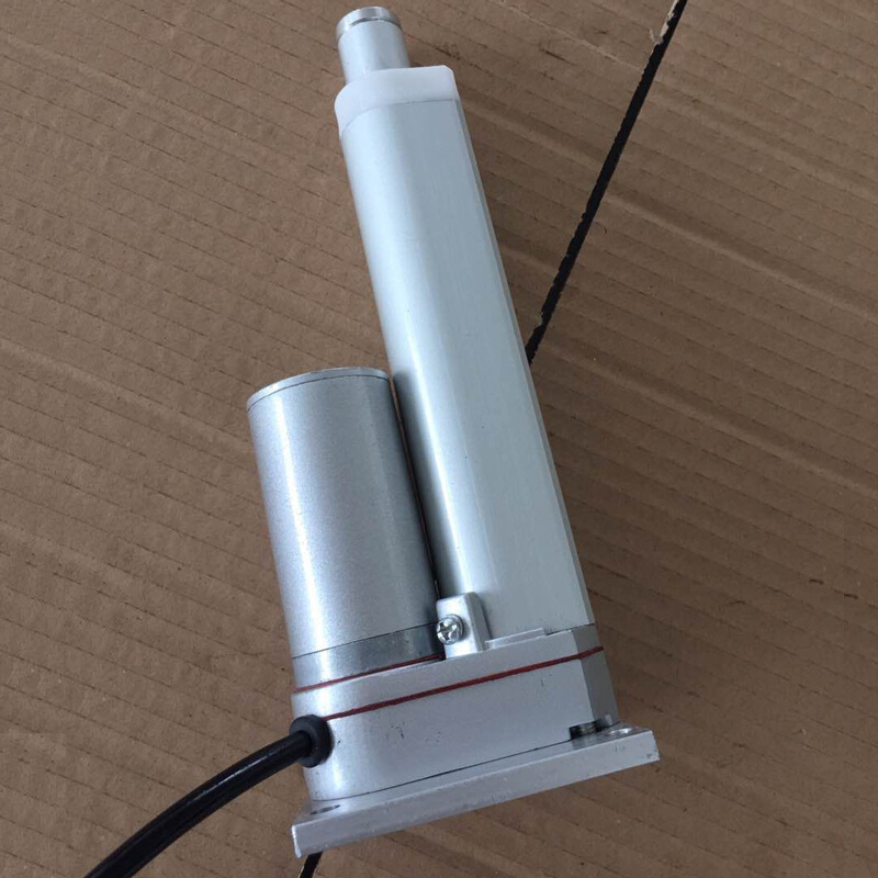 新款电动推杆器带底座12v24v直流往复平底推杆电机开窗器电动伸缩-图0