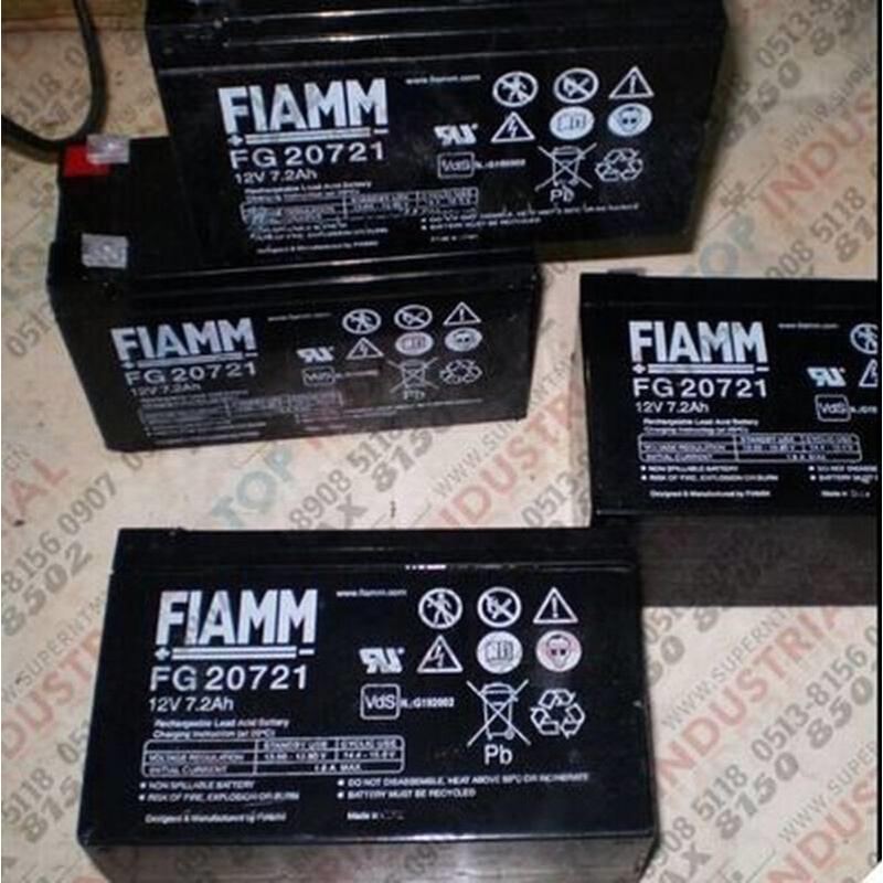 FIAMM意大利蓄电池12V7AH（FG20721通信UPS电梯/消防应急设备 - 图0