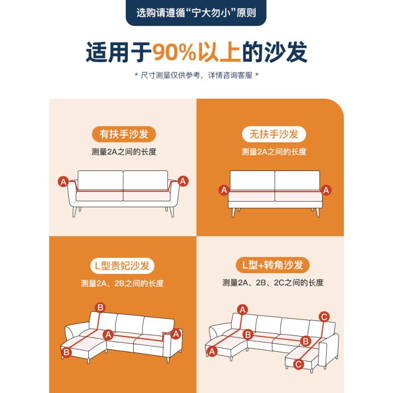 0B322022新款沙发套罩全包套贵妃通用老式双扶手皮沙发盖布防 - 图3